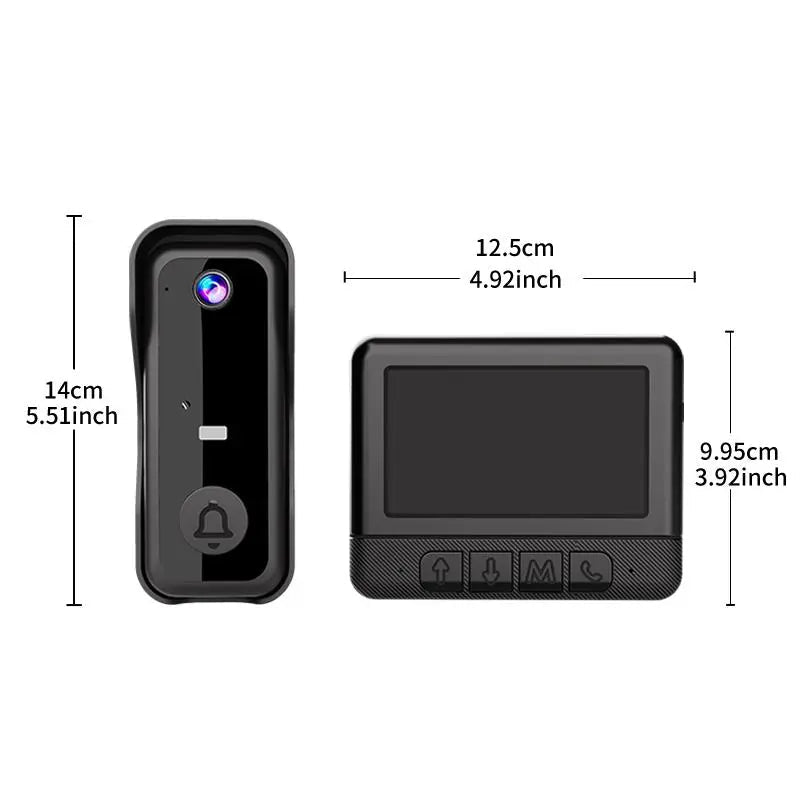 Mroace Wireless Video Doorbell Camera with Screen