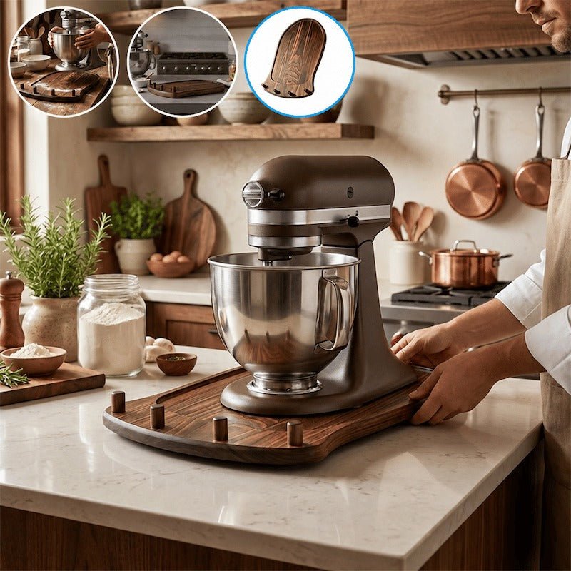 Mroace Wooden Mixer Slider With Storage