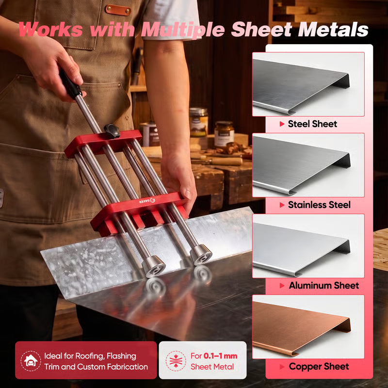 Mroace Sheet Metal Bender 2 Station Sheet Metal Roller Tool