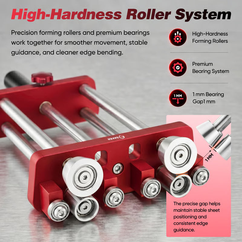 Mroace Sheet Metal Bender 2 Station Sheet Metal Roller Tool
