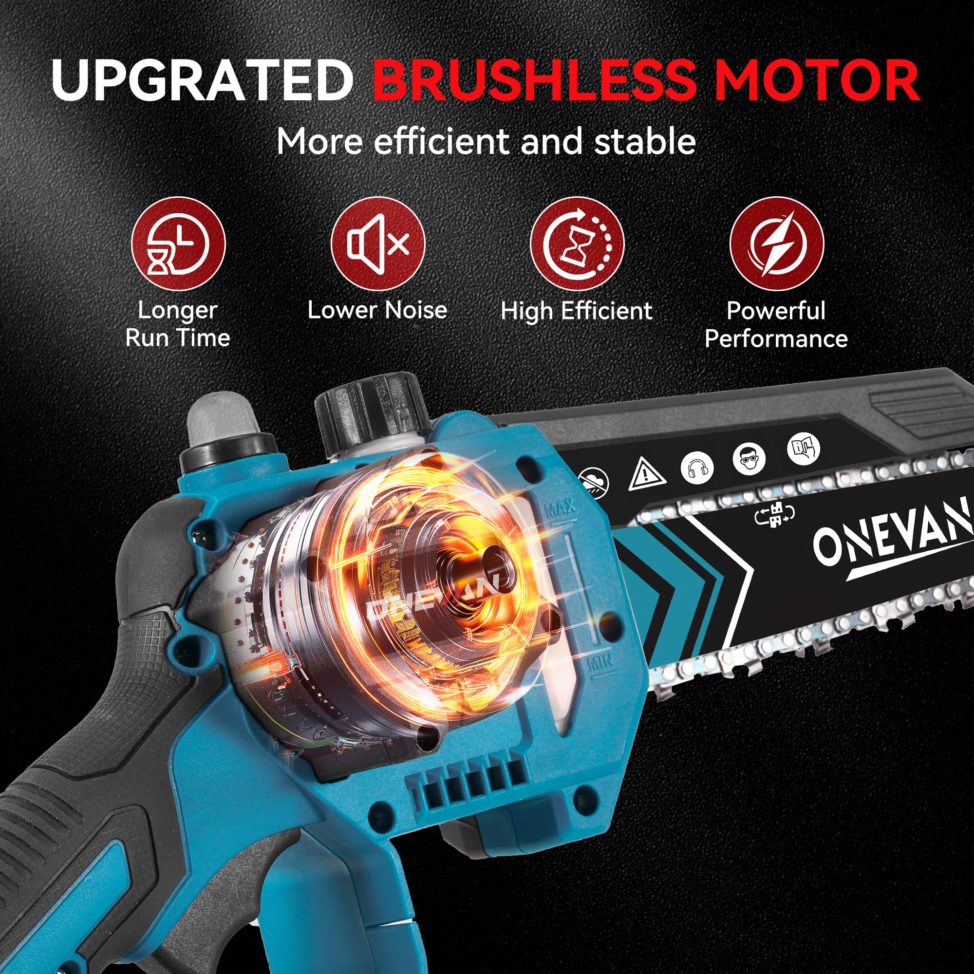 Mroace Brushless Cordless Pole Saw and Hedge Trimmer Combo
