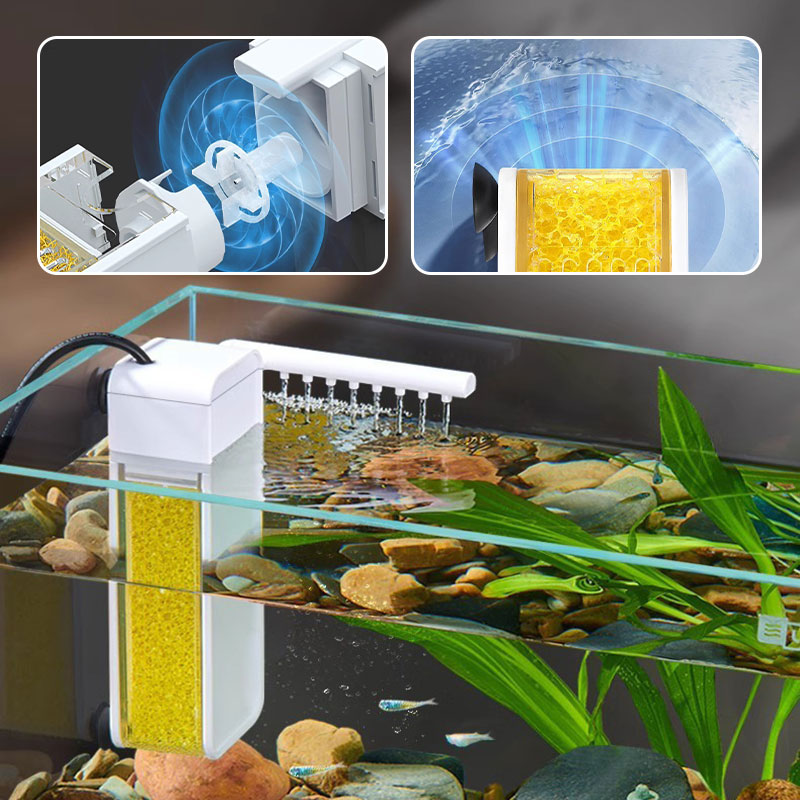 Mroace Multifunctional Mini Filter for Small Fish Tank