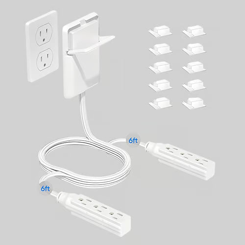 Mroace Ultra Flat Plug Extension Cord Power Strip