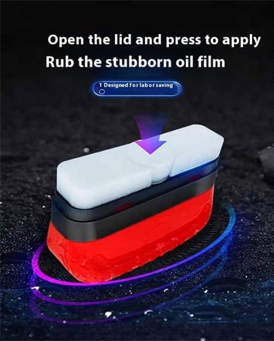Mroace Automotive Oil Film Cleaning Brush for Windshield and Glass