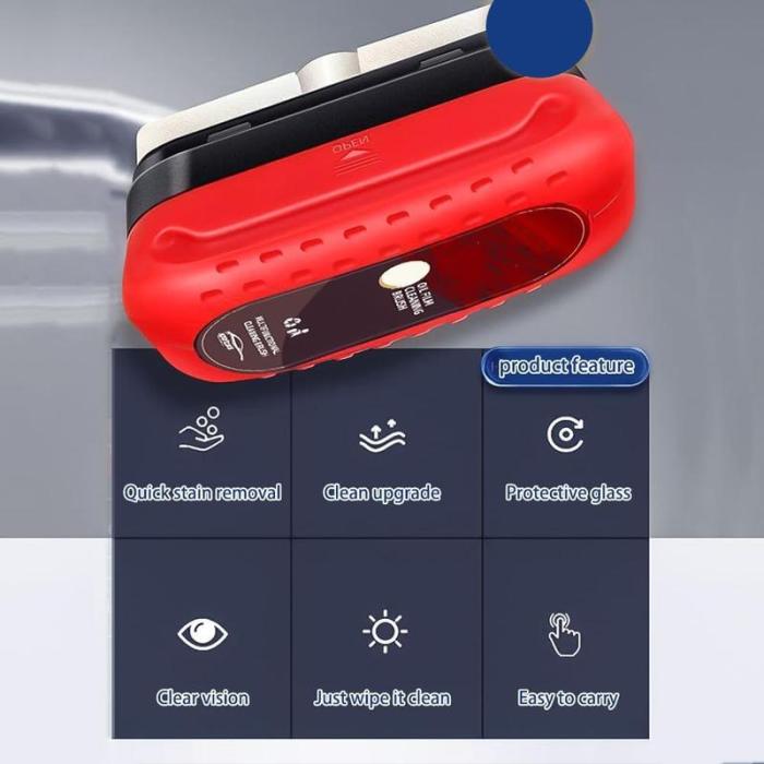 Mroace Automotive Oil Film Cleaning Brush for Windshield and Glass